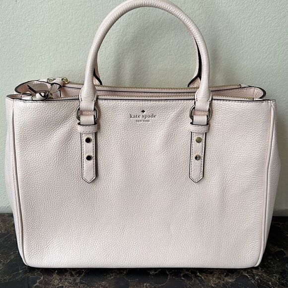 New Kate Spade Mulberry Street Leighann Pebble Leather Crossbody Tote - Picture 1 of 11